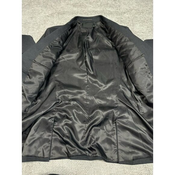 ASOS Blazer Mens 42 Black Glen Plaid Stretch Sport Coat NEW - Picture 11 of 15